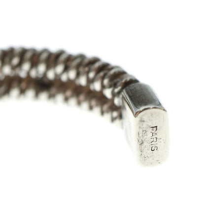 Hermes Vintage Woven Bangle Woven Bangle Bracelet Silver