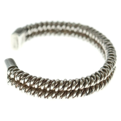 Hermes Vintage Woven Bangle Woven Bangle Bracelet Silver