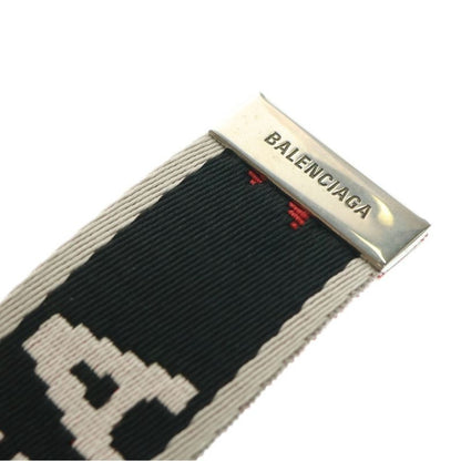 Balenciaga Dring Logo Belt Black/white 703137