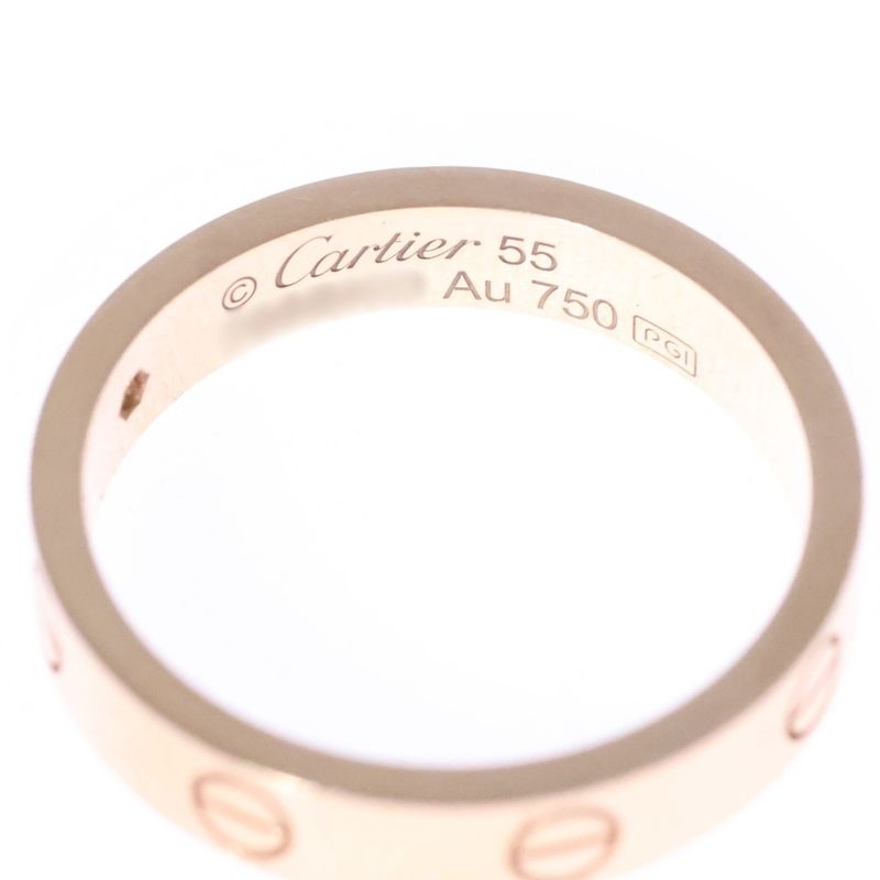 Cartier 18K Love Ring 1 Diamond Ring Gold