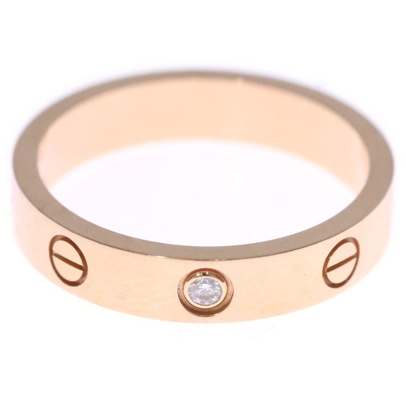 Cartier 18K Love Ring 1 Diamond Ring Gold