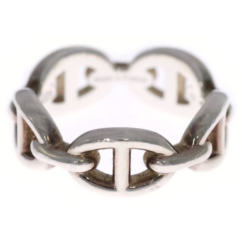Hermes Chaine Dancre Enchainee Chaine D'ancre Enchainee Ring Silver