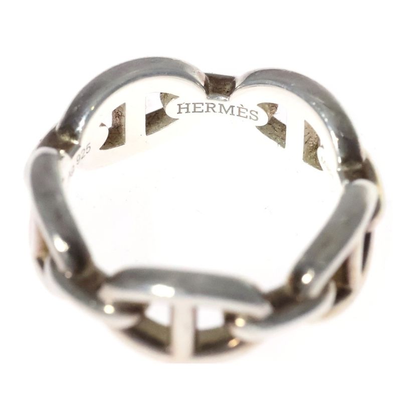Hermes Chaine Dancre Enchainee Chaine D'ancre Enchainee Ring Silver