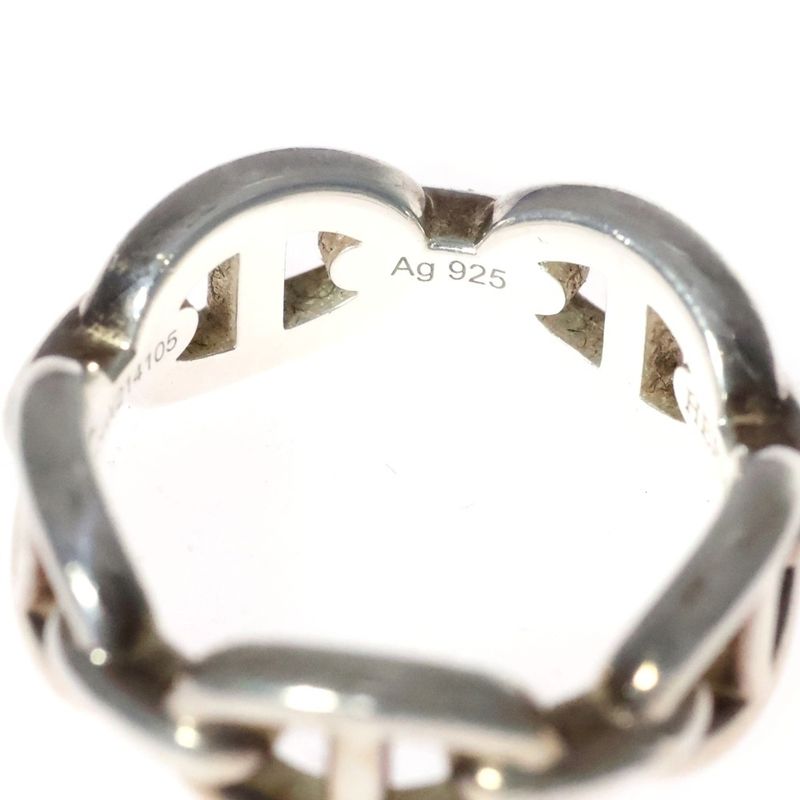 Hermes Chaine Dancre Enchainee Chaine D'ancre Enchainee Ring Silver