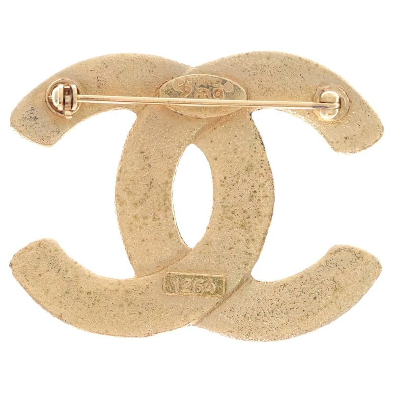 Chanel Jumbo Coco Mark Brooch Coco Mark Brooch Gold