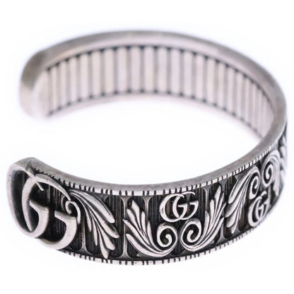 Gucci GG Leaf Motif Bangle Bracelet Silver 551907 J8400 0811