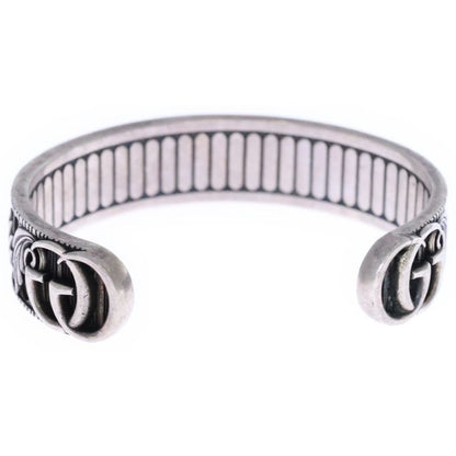 Gucci GG Leaf Motif Bangle Bracelet Silver 551907 J8400 0811