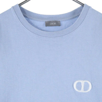Christian Dior CD Icon Logo Embroidery Crew Neck Short Sleeve T-shirt Cut And