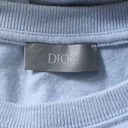 Christian Dior CD Icon Logo Embroidery Crew Neck Short Sleeve T-shirt Cut And