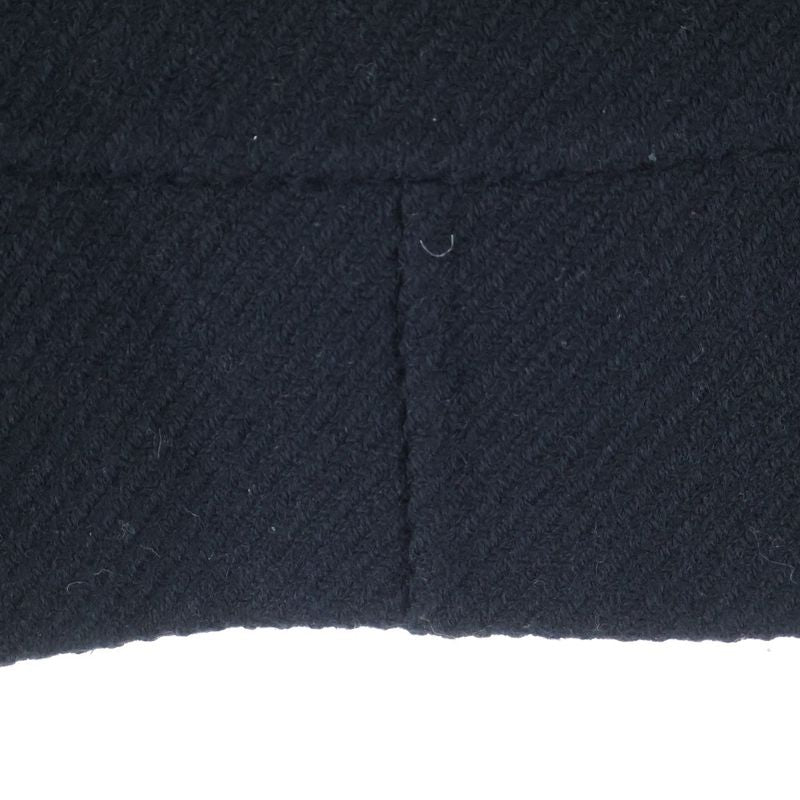 Prada Wool Short Length Snap Button Jacket Women Black