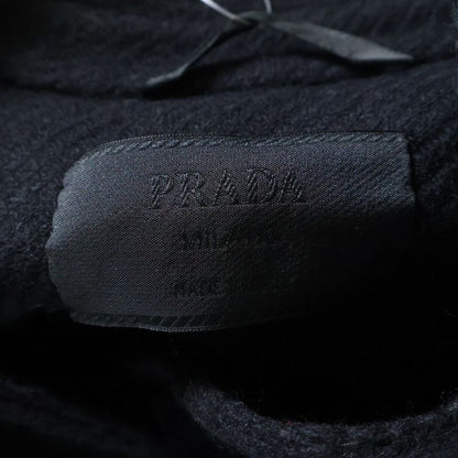 Prada Wool Short Length Snap Button Jacket Women Black