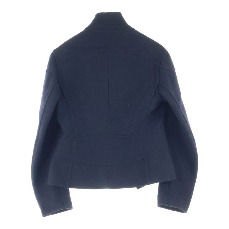 Prada Wool Short Length Snap Button Jacket Women Black