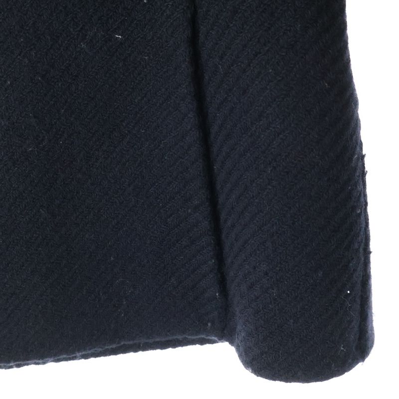 Prada Wool Short Length Snap Button Jacket Women Black