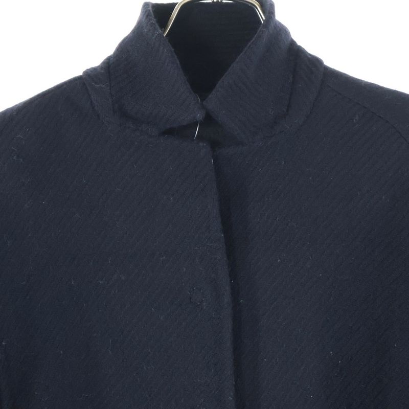 Prada Wool Short Length Snap Button Jacket Women Black