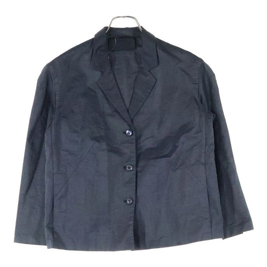 Prada Cotton 3-button Single Tailored Jacket Women's Black