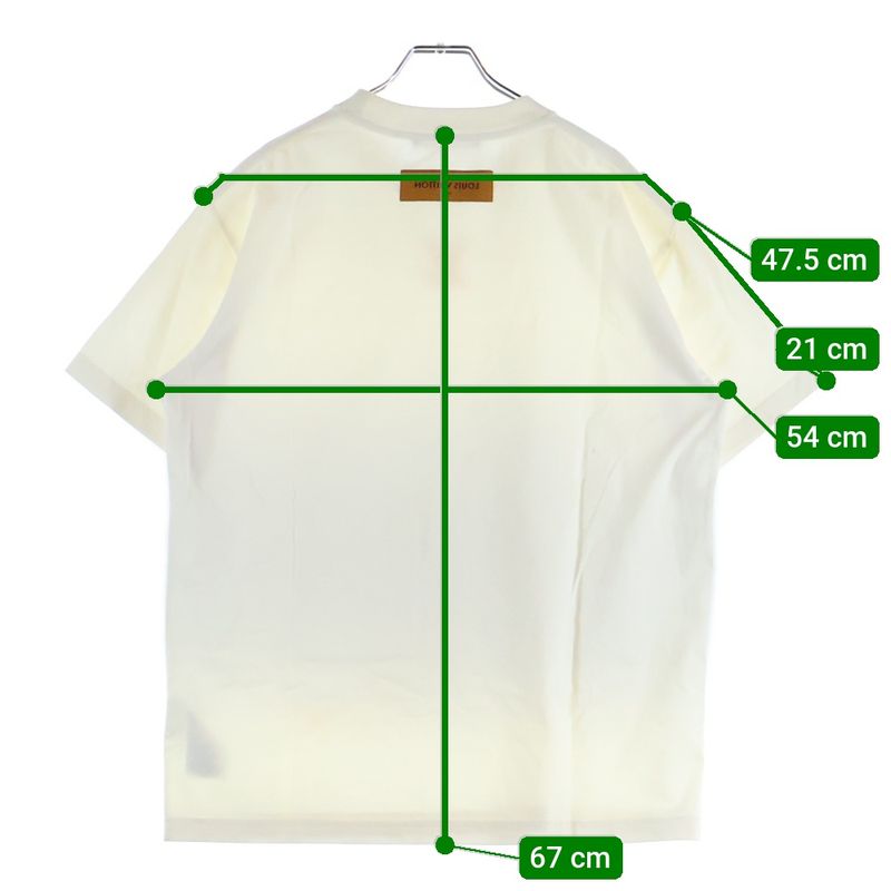 Louis Vuitton 22AW Front Embossed Crew Neck Short Sleeve T-shirt Cut And Sewn