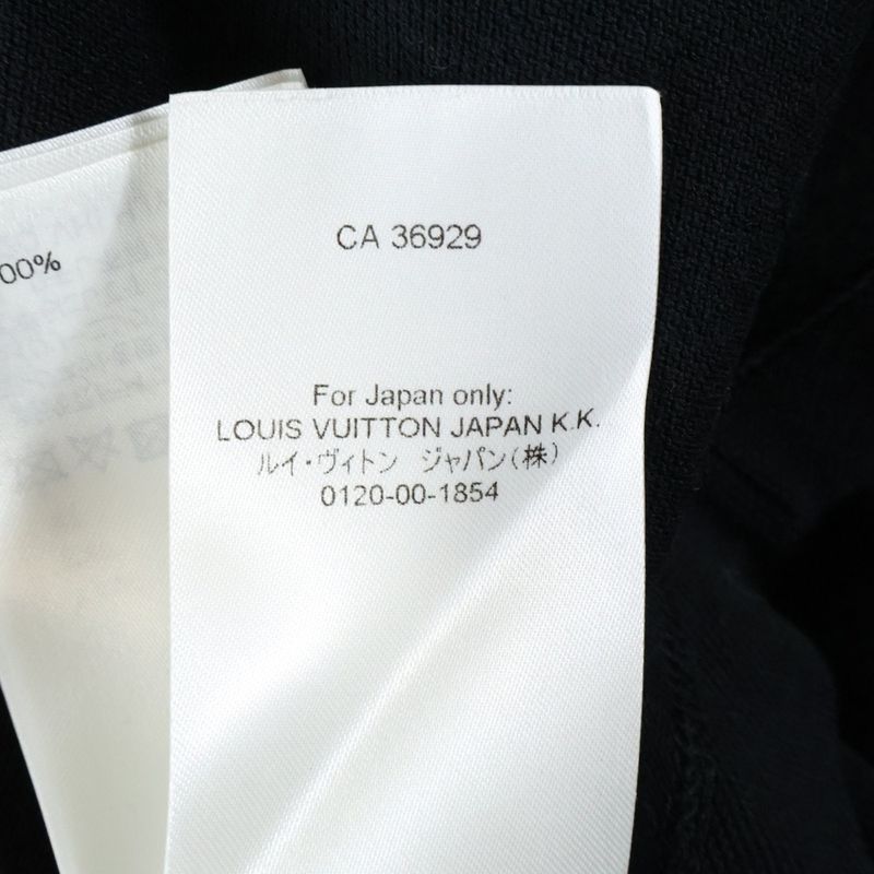 Louis Vuitton 22AW Half Damier Pocket Short Sleeve T-shirt Black Rm222q VHI