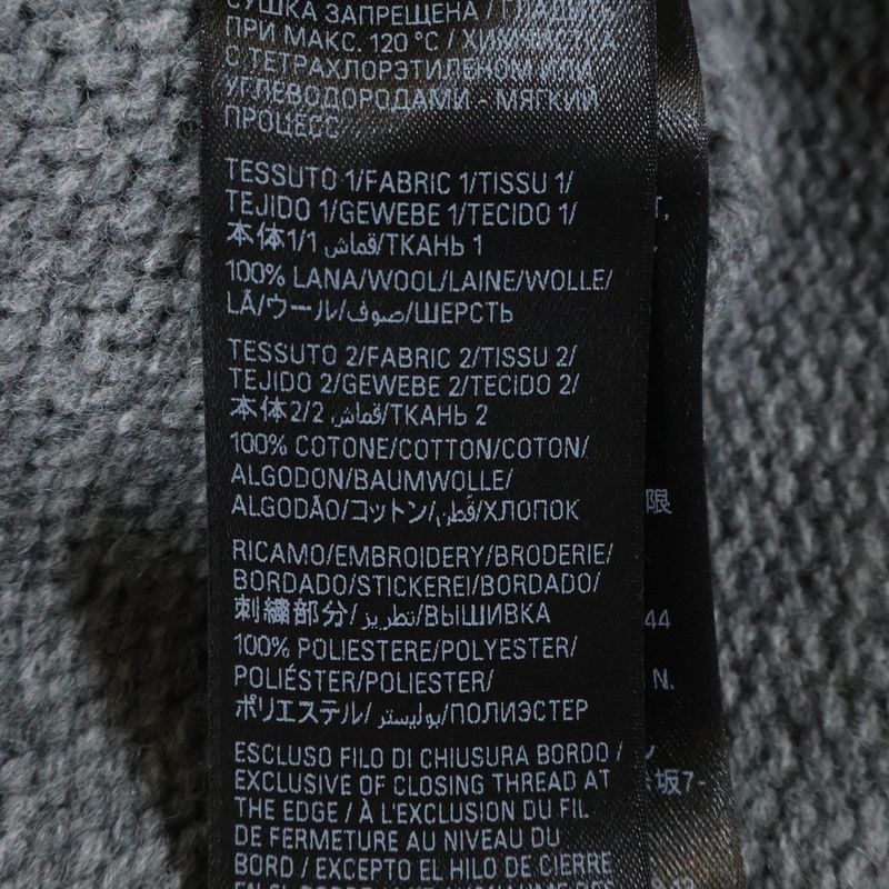 Balenciaga Layered Shirt V-neck Sweater Shirt Layered V-neck Knit Sweater Grey