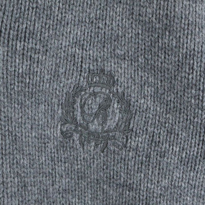 Balenciaga Layered Shirt V-neck Sweater Shirt Layered V-neck Knit Sweater Grey