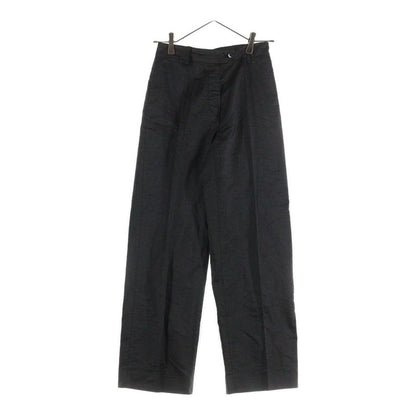 Prada Cotton Straight Slacks Pants Women Black
