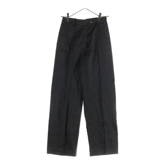 Prada Cotton Straight Slacks Pants Women Black