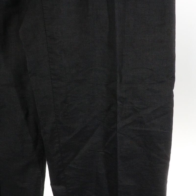 Prada Cotton Straight Slacks Pants Women Black