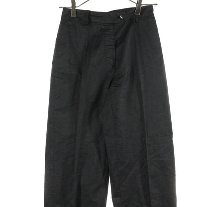 Prada Cotton Straight Slacks Pants Women Black