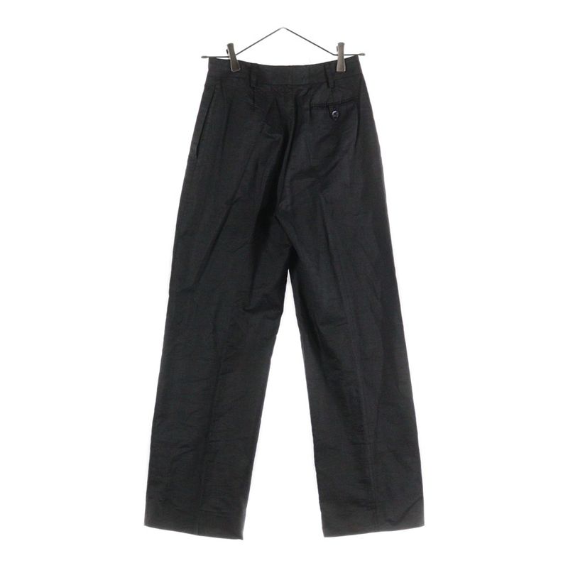 Prada Cotton Straight Slacks Pants Women Black