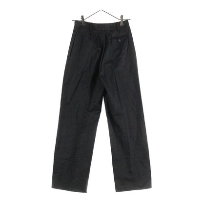 Prada Cotton Straight Slacks Pants Women Black