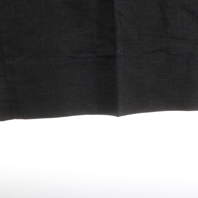 Prada Cotton Straight Slacks Pants Women Black