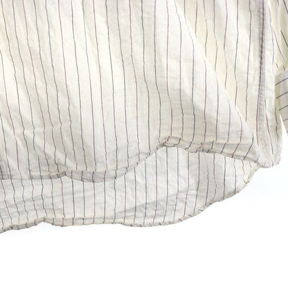 Christian Dior Striped Cotton Long Sleeve Shirt White
