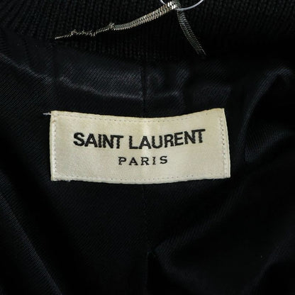 Saint Laurent Paris 14AW Teddy Jacket Leather Trim Stajan Blouson White/black