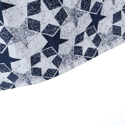 DIOR Side Logo Jacquard Star Allover Long Skirt Navy/white Women 217j24a2977