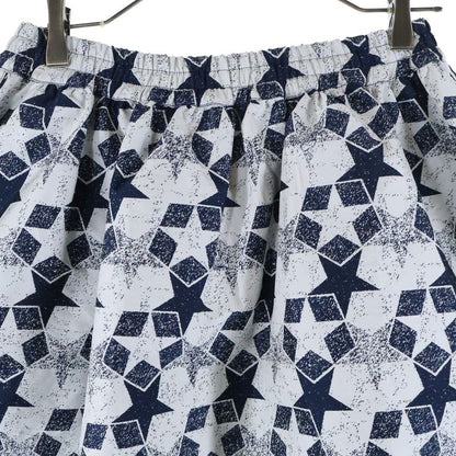 DIOR Side Logo Jacquard Star Allover Long Skirt Navy/white Women 217j24a2977