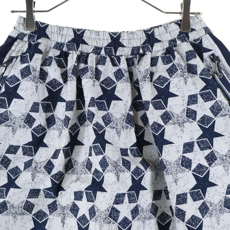 DIOR Side Logo Jacquard Star Allover Long Skirt Navy/white Women 217j24a2977