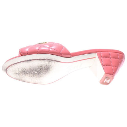 Chanel Matelasse Coco Mark Mules Pink G38820 X0100 0n311