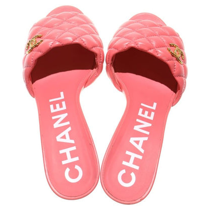 Chanel Matelasse Coco Mark Mules Pink G38820 X0100 0n311