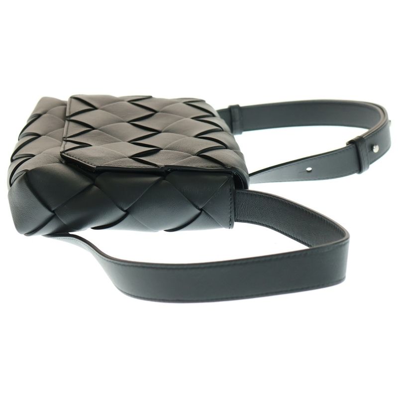 Bottega Veneta Diago Small Intrecciato Leather Crossbody Shoulder Bag Gray