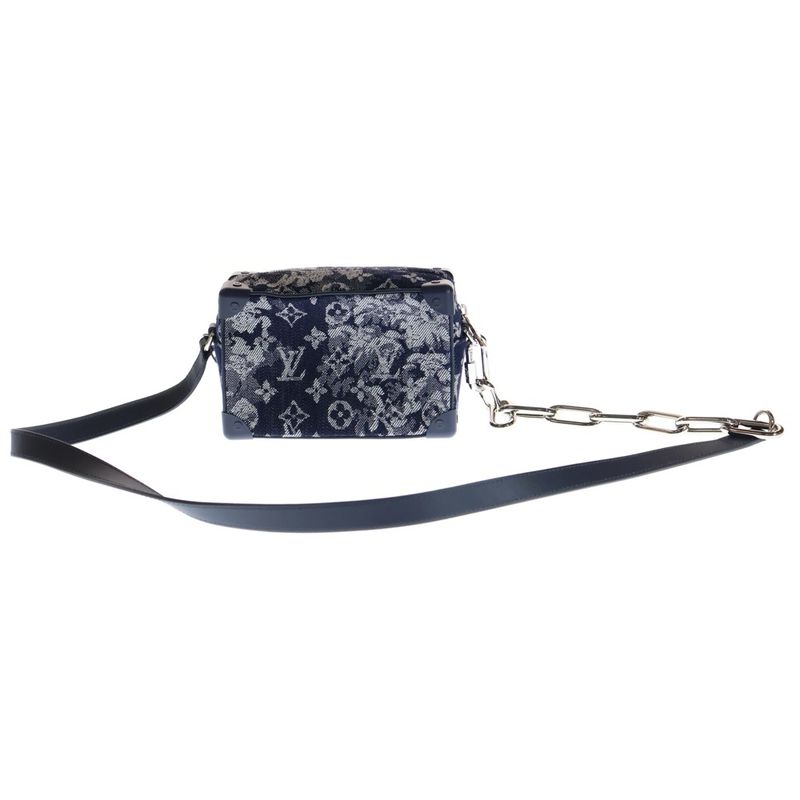 Louis Vuitton Monogram Tapestry Mini Soft Trunk Shoulder Bag Navy M80033 Fl4230