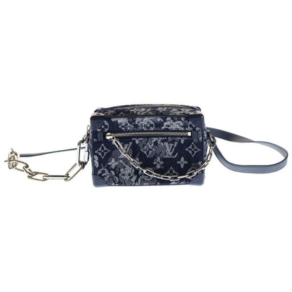 Louis Vuitton Monogram Tapestry Mini Soft Trunk Shoulder Bag Navy M80033 Fl4230
