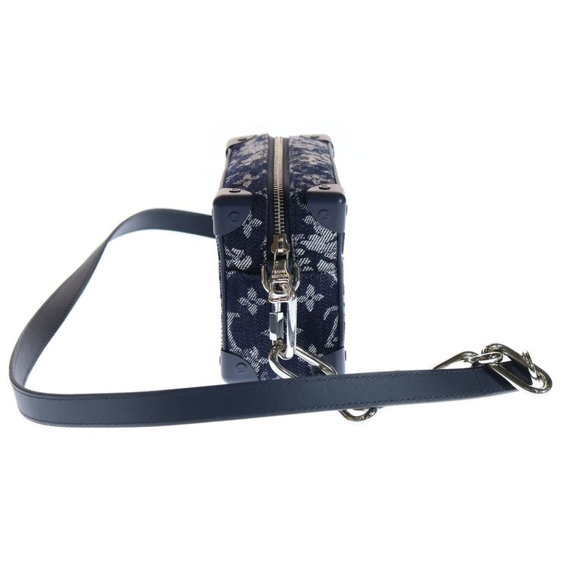 Louis Vuitton Monogram Tapestry Mini Soft Trunk Shoulder Bag Navy M80033 Fl4230