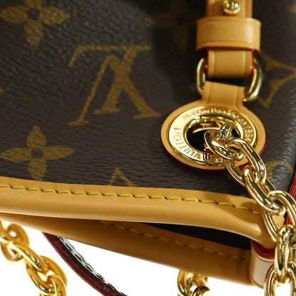 Louis Vuitton Carryall BB M13014 Monogram Shoulder Bag Gold Hardware Brown