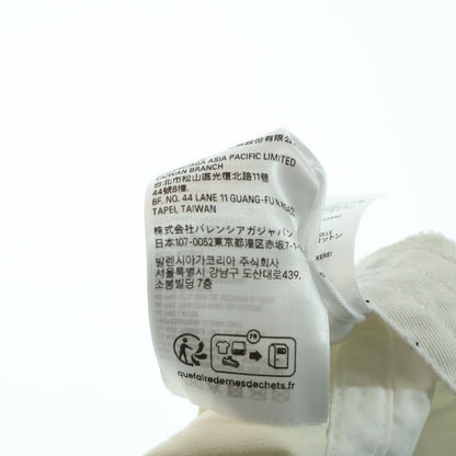 Balenciaga Logo Embroidered Dirt Finished Cap With Metal Parts Grey 766859 410b2