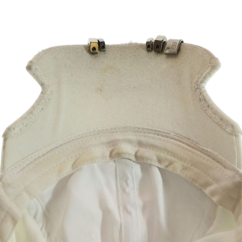 Balenciaga Logo Embroidered Dirt Finished Cap With Metal Parts Grey 766859 410b2