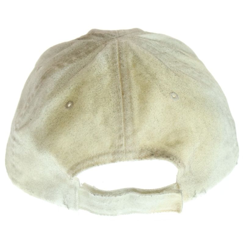 Balenciaga Logo Embroidered Dirt Finished Cap With Metal Parts Grey 766859 410b2