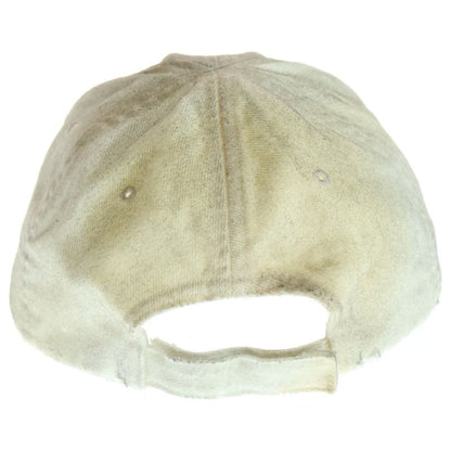 Balenciaga Logo Embroidered Dirt Finished Cap With Metal Parts Grey 766859 410b2