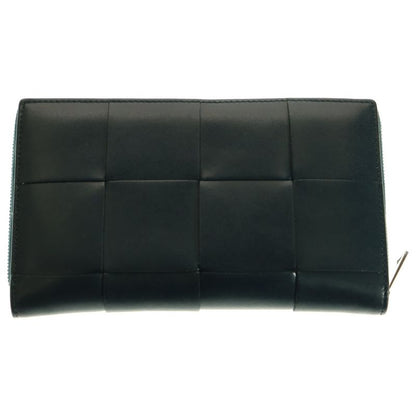 Bottega Veneta Cassette Zip-around Long Wallet Navy