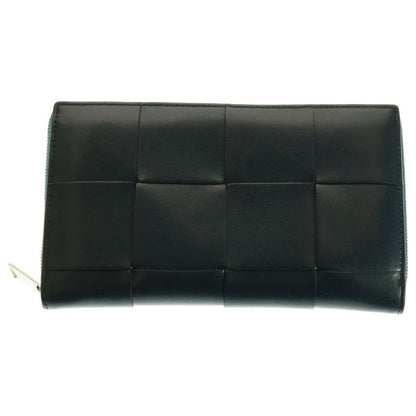 Bottega Veneta Cassette Zip-around Long Wallet Navy