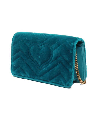 Gucci 2way Chain Shoulder Bag Crossbody Clutch Bag GG Marmont 488462 493075