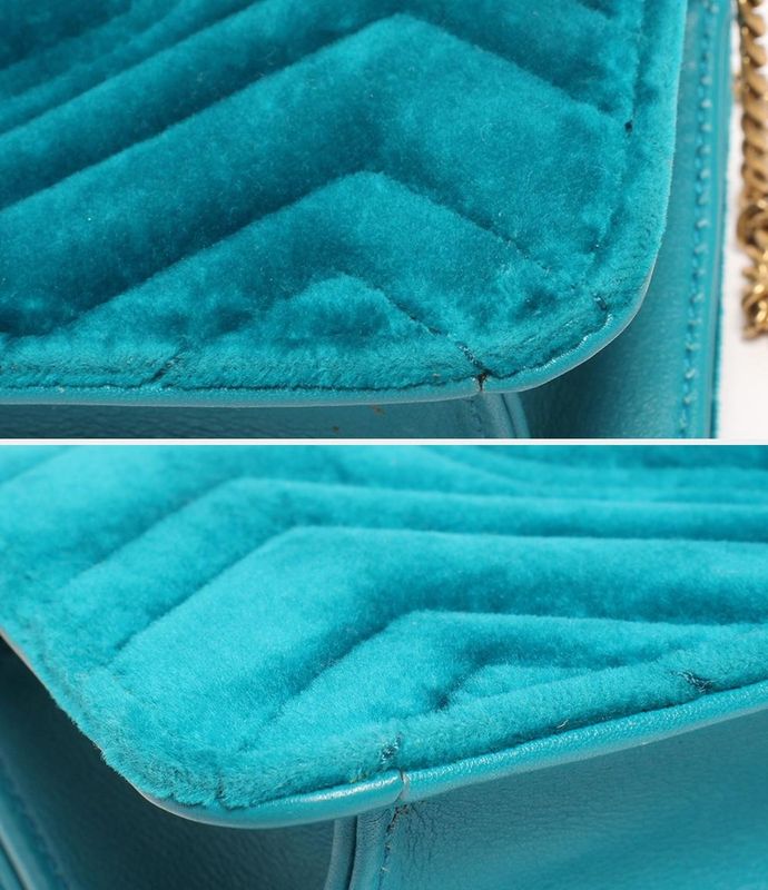 Gucci 2way Chain Shoulder Bag Crossbody Clutch Bag GG Marmont 488462 493075